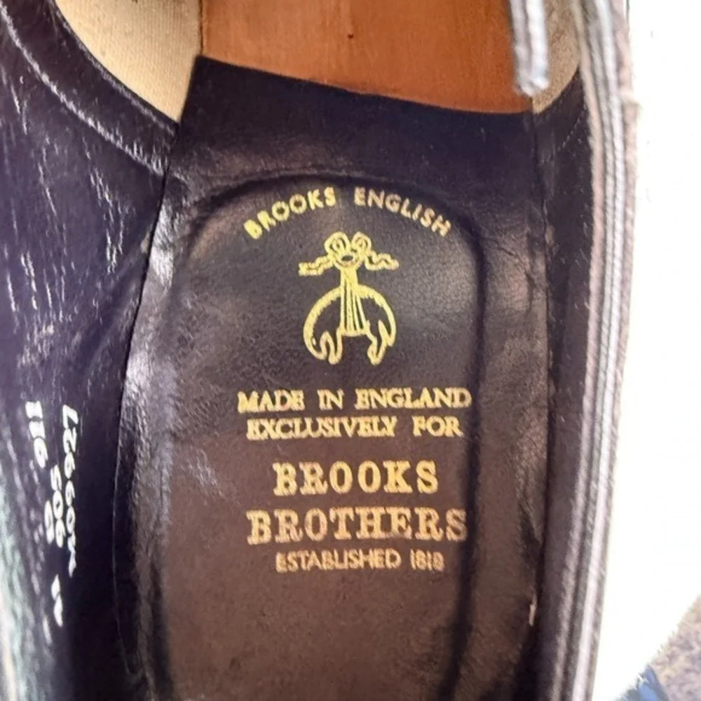 Brooks Brothers Brooks English Oxford Shoes Curzon Patent Leather Mens 41 D US 8